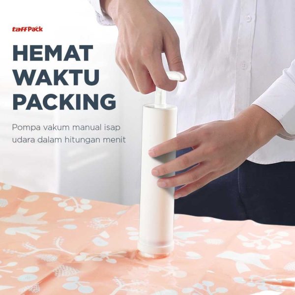 TaffPACK Kantong Vacuum Pakaian Plastic Storage with Hand Pump