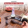 TaffSPORT Kompor Gas Portable Foldable Stove Windproof Adjustable 26cm - OG-26