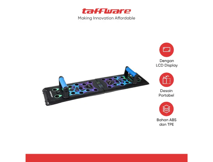 TaffSPORT Push Up Training Board Counter Display with Pull Ropes - A602