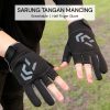 TaffSPORT Sarung Tangan Mancing Breathable Glove Half Finger 1 Pair - DW-GRTX