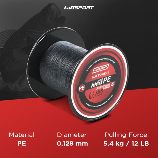 TaffSPORT Senar Tali Benang Pancing Braided Thick Line 300M - BLTP