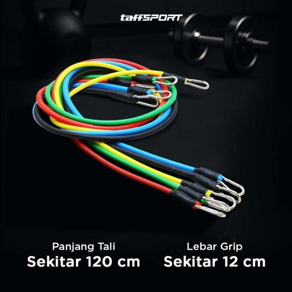 taffsport-set-tali-stretching-resistance-band-11-pcsset-yr2-11 (4) TaffSPORT Set Tali Stretching Resistance Band 11 PCS/set - YR2-11