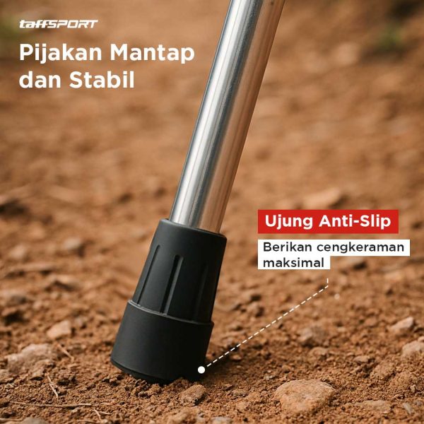TaffSPORT Tongkat Hiking Trekking Pole Telescopic 4 Section Foldable - Z4