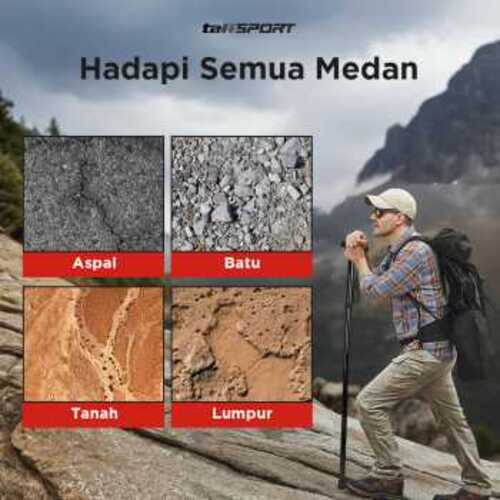 taffsport-tongkat-hiking-lipat-trekking-pole-aluminium-alloy-925cm-z4 (11) TaffSPORT Tongkat Hiking Trekking Pole Telescopic 4 Section Foldable - Z4