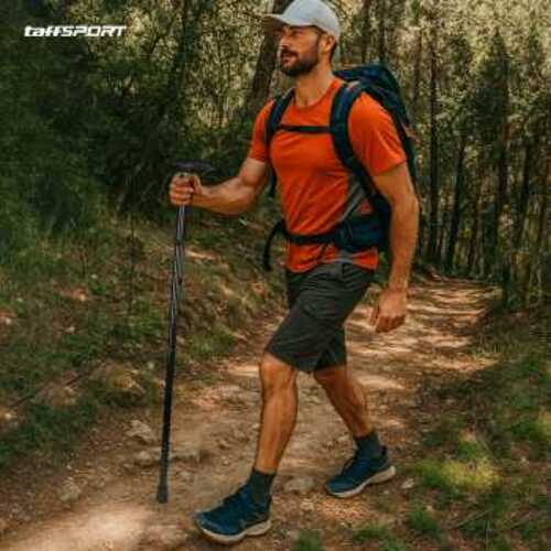 taffsport-tongkat-hiking-lipat-trekking-pole-aluminium-alloy-925cm-z4 (12) TaffSPORT Tongkat Hiking Trekking Pole Telescopic 4 Section Foldable - Z4