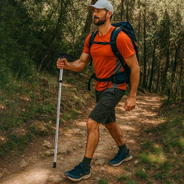TaffSPORT Tongkat Hiking Trekking Pole Telescopic 4 Section Foldable - Z4