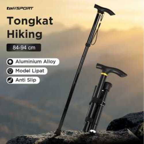 taffsport-tongkat-hiking-lipat-trekking-pole-aluminium-alloy-z4 (4) TaffSPORT Tongkat Hiking Trekking Pole Telescopic 4 Section Foldable - Z4
