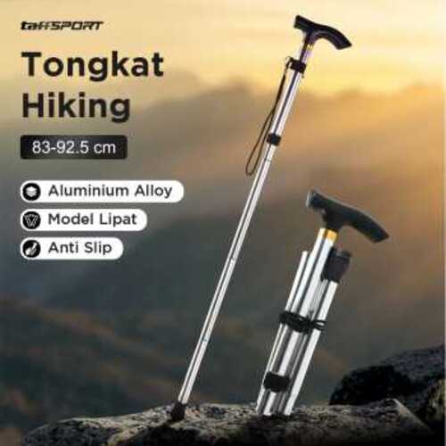 taffsport-tongkat-hiking-lipat-trekking-pole-aluminium-alloy-z4 (5) TaffSPORT Tongkat Hiking Trekking Pole Telescopic 4 Section Foldable - Z4