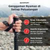 taffsport-tongkat-hiking-telescopic-trekking-pole-aluminum-alloy-135cm-x-11 (10) TaffSPORT Tongkat Hiking Trekking Pole Telescopic Suspension Aluminum - X-11