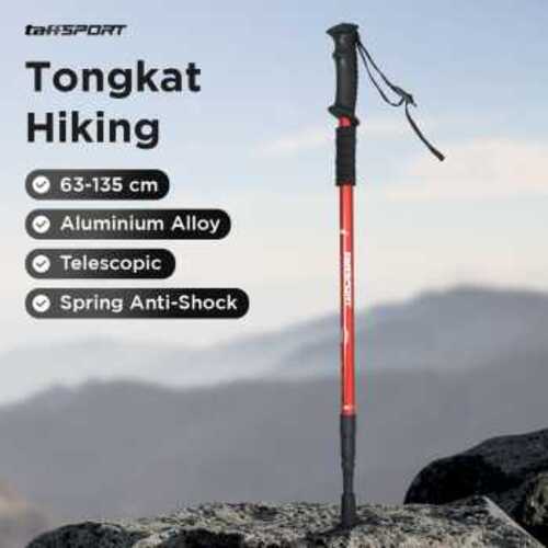 taffsport-tongkat-hiking-telescopic-trekking-pole-aluminum-alloy-135cm-x-11 (5) TaffSPORT Tongkat Hiking Trekking Pole Telescopic Suspension Aluminum - X-11