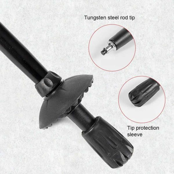 TaffSPORT Tongkat Hiking Trekking Pole 5 Section 130cm Foldable 36cm - TF13