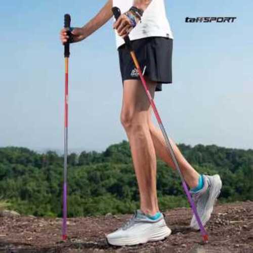 TaffSPORT Tongkat Hiking Lipat Trekking Pole Aluminium Alloy 1.2 - 7075