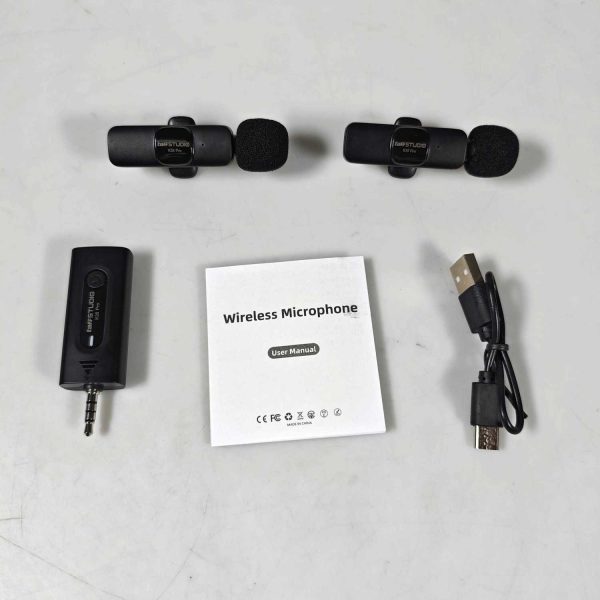TaffSTUDIO Clip On Mic Wireless Vlogging Singing 3.5mm - K35 Pro