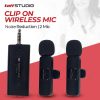TaffSTUDIO Clip On Mic Wireless Vlogging Singing 3.5mm - K35 Pro