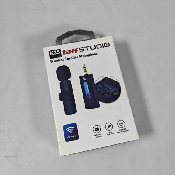 TaffSTUDIO Clip On Mic Wireless Vlogging Singing 3.5mm - K35 Pro