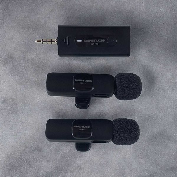 TaffSTUDIO Clip On Mic Wireless Vlogging Singing 3.5mm - K35 Pro