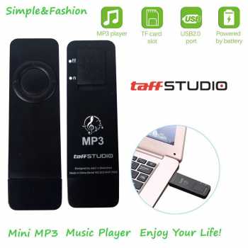 TaffSTUDIO MP3 Player Portable Mini USB 2.0 TF Card 80 mA - IRS9