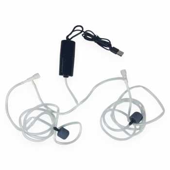 Taffware Aerator Aquarium USB Portable Silent Split Double Stone 5V 1W - SL2P