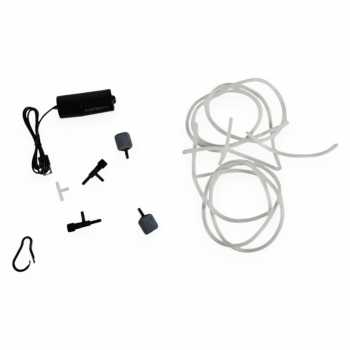 Taffware Aerator Aquarium USB Portable Silent Split Double Stone 5V 1W - SL2P
