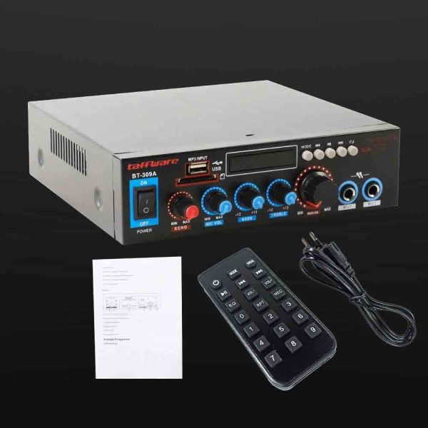 Taffware Audio Amplifier HiFi Bluetooth 5.0 Stereo 2 Channel 800W - BT-309A