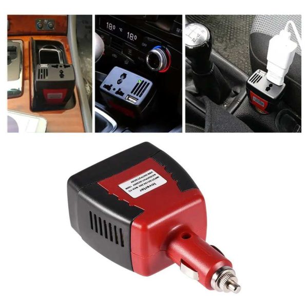 Taffware Power Car Inverter DC 12 V to AC 220-240V 5V USB 150W - T150W