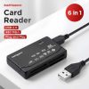 Taffware Card Reader USB 2.0 Multi Slot CF SD MicroSD MMC MS XD Card - SHTC-08