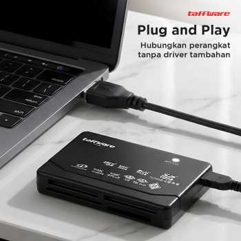 Taffware Card Reader USB 2.0 Multi Slot CF SD MicroSD MMC MS XD Card - SHTC-08