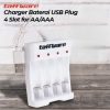 taffware-charger-baterai-4-slot-aa-aaa-ni-mh-ni-cd-usb-plug-b-04 Taffware Charger Baterai 4 Slot AA AAA Ni-MH Ni-CD USB Plug - B-04