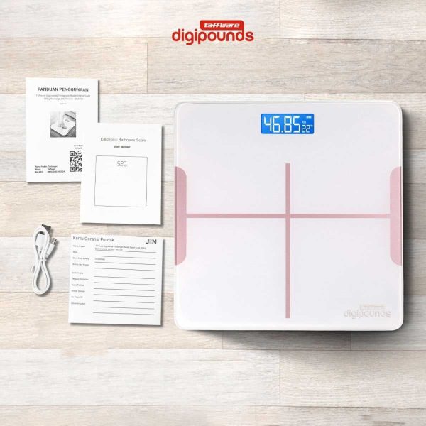 Taffware Digipounds Timbangan Badan Digital Scale 180kg - BS3720