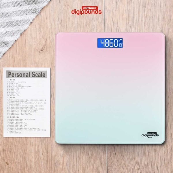 Taffware Digipounds Timbangan Badan Digital Scale Battery 180kg - AB18