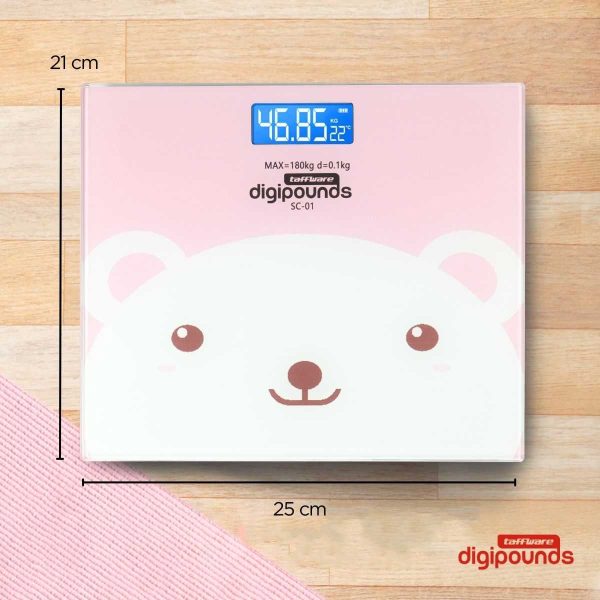 Taffware Digipounds Timbangan Badan Digital Scale Battery 180kg - SC-01