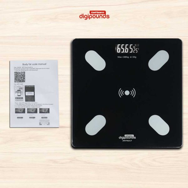 Taffware Digipounds Timbangan Badan Digital Scale BMI Smart App 180kg - ANT0217