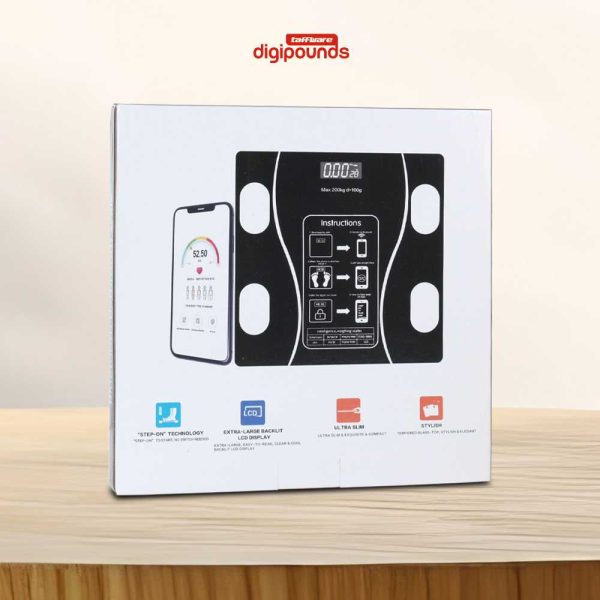 Taffware Digipounds Timbangan Badan Digital Scale BMI Smart App 180kg - ANT0217