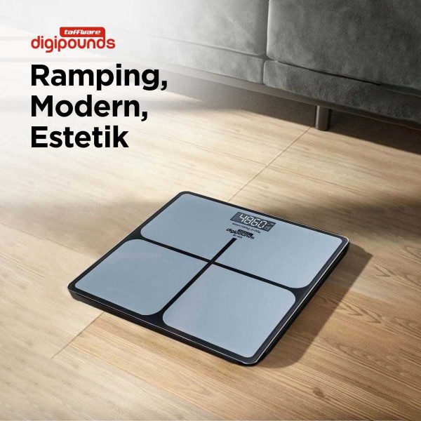 Taffware Digipounds Timbangan Badan Kaca Elektronik 180KG - SC-05