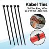 Taffware Kabel Ties Self Locking Wire Organizer 2.5x100mm 100 PCS - V94