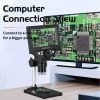 Taffware Mikroskop Digital 10 MP Pembesaran 1000X 5.5 Inch LED Display - G5