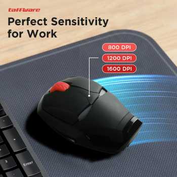 Taffware Mouse Wireless Optical 2.4GHz Iron Man 4 Key 1600DPI - M8