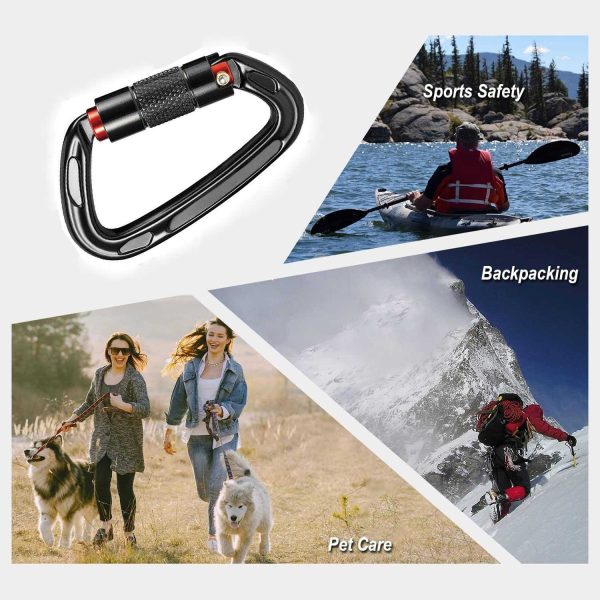 TaffGUARD Carabiner Gantungan Aluminium Hook Buckle 25KN Automatic - Y25