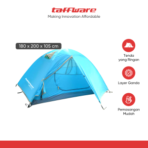 TaffSPORT Tenda Camping Lipat Otomatis 2 Orang Double Layer Waterproof - S003-JY-L