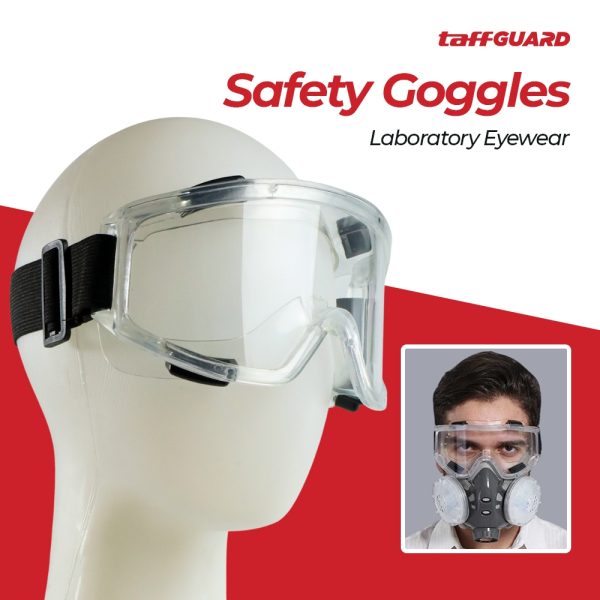 TaffGUARD Kacamata Safety Goggles Work Laboratory Eyewar - ASL-Y