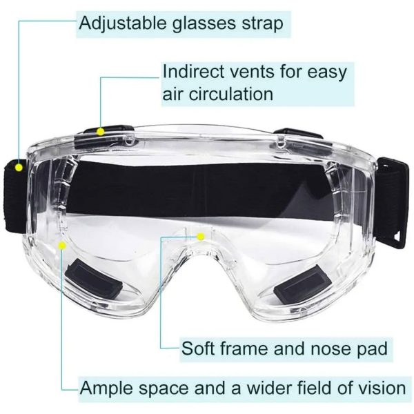 TaffGUARD Kacamata Safety Goggles Work Laboratory Eyewar - ASL-Y