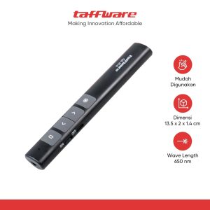 Taffware Laser Pointer Presentasi Pen Remote Wireless 200 Meter 2.4GHz - QS-216