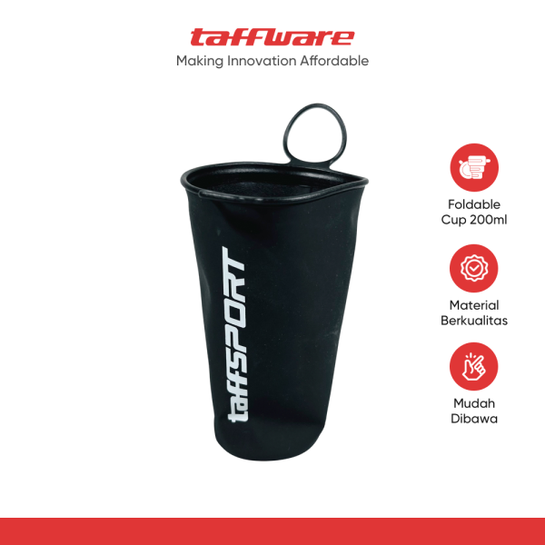TaffSPORT Gelas Lipat PVC Foldable Cup BPA Free 200ml - TFB-20