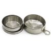 TaffSPORT Gantungan Kunci Gelas Lipat Camping Folded Cup 240ML - YL37802 - Silver