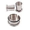 TaffSPORT Gantungan Kunci Gelas Lipat Camping Folded Cup 240ML - YL37802 - Silver