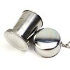 TaffSPORT Gantungan Kunci Gelas Lipat Camping Folded Cup 240ML - YL37802 - Silver