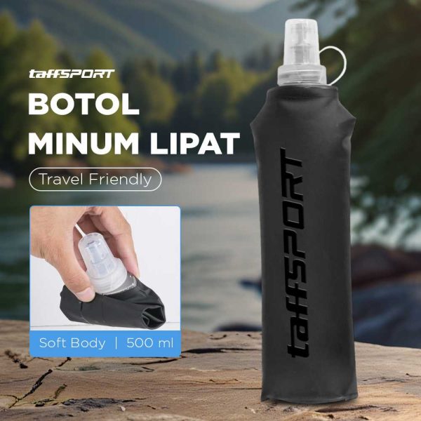 TaffSPORT Botol Minum Soft Flask Foldable Sport Water 500ml - TF-51