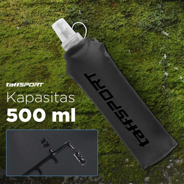 TaffSPORT Botol Minum Soft Flask Foldable Sport Water 500ml - TF-51