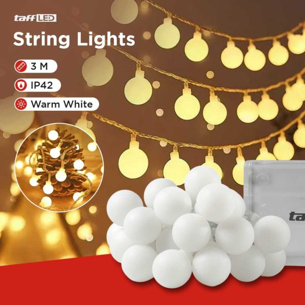 TaffLED Lampu Hias Sperical Light String Portable 20 LED 3M - ZYD0931