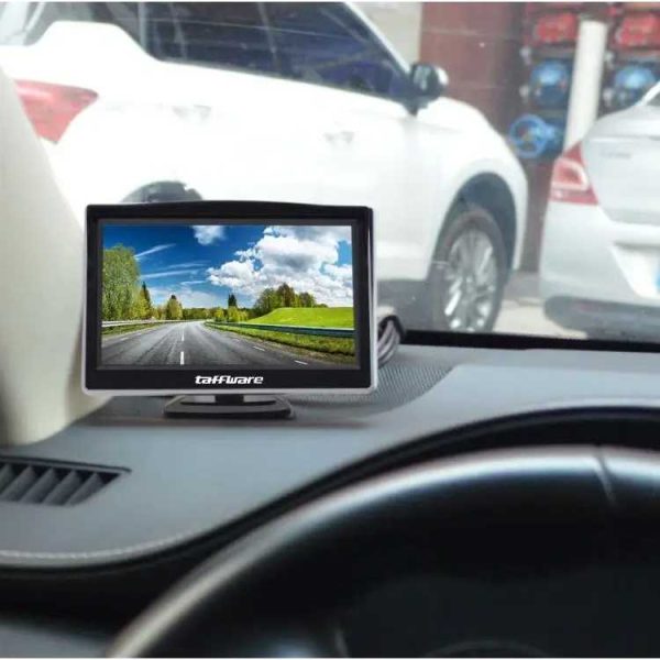Taffware Monitor Rear View Parkir Mobil TFT LCD 5 Inch - Black